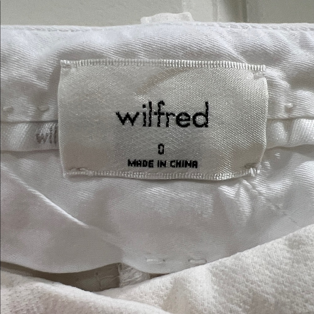 Aritzia Wilfred dress ankle/cropped pants cream size 0 - Picture 2 of 5